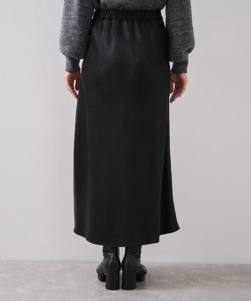 VIS（ビス）の「シャイニーナローフレアスカート（スカート・レディース・キナリ/ブラック・FREE）」の12枚目の写真