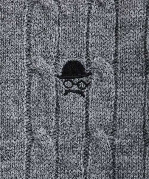 TAKEO KIKUCHI（タケオキクチ）の「【LIMITED】ワンポイント刺繍ケーブルニット（ニット/セーター・メンズ・ブラック/ベージュ/ダークグレー/ブルー系その他/ホワイト系・01/02/03/04）」の20枚目の写真