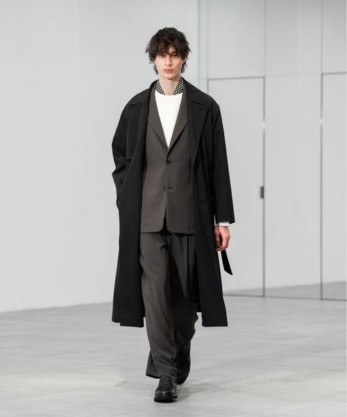 CITY TOKYO/シティートーキョー】ヴィンテージギャバ ベルテッドコート