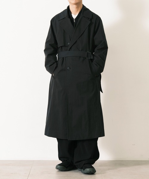 CITY TOKYO/シティートーキョー】ヴィンテージギャバ ベルテッドコート