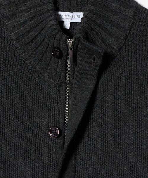 A DAY IN THE LIFE UNITED ARROWS(アデイインザライフユナイテッドアローズ)の「カノコ スタンドカラー ブルゾン-ウォッシャブル-<A DAY IN THE LIFE>(ブルゾン・メンズ・ダークグレー/ネイビー・M/L)」の7枚目の写真