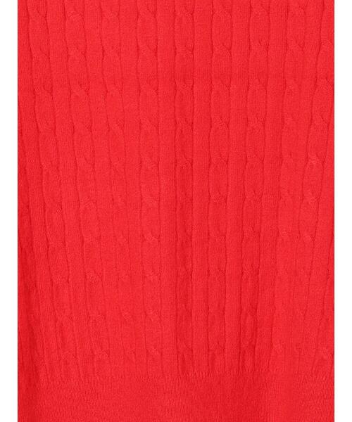 Te chichi TERRASSE（テチチテラス）の「もちもちケーブルVネックニット（ニット/セーター・レディース・オフホワイト/グレー/ブラック/レッド・F）」の18枚目の写真