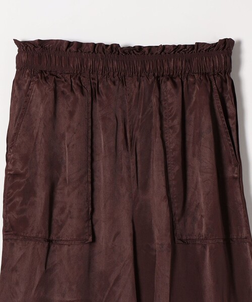 セール】SHIPS any:〈洗濯機可能〉サテン 刺繍 ストレート イージー