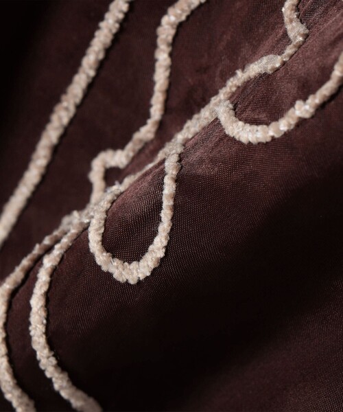 セール】SHIPS any:〈洗濯機可能〉サテン 刺繍 ストレート イージー