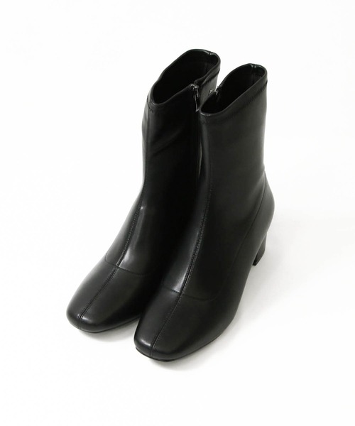 Gready Brilliant（グレディブリリアン）の「ストレッチショートブーツ（ブーツ・レディース・ブラック/グレイッシュベージュ・36/37/38）」の21枚目の写真