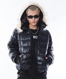 SHORT ROUND（ショートラウンド）の「SHORT ROUND/2WAYシャイニーパファーフーディー（ダウンジャケット/コート）」