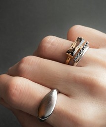 MELANGE（メランジェ）の「MELANGE Rectangle ストーンリング（リング）」