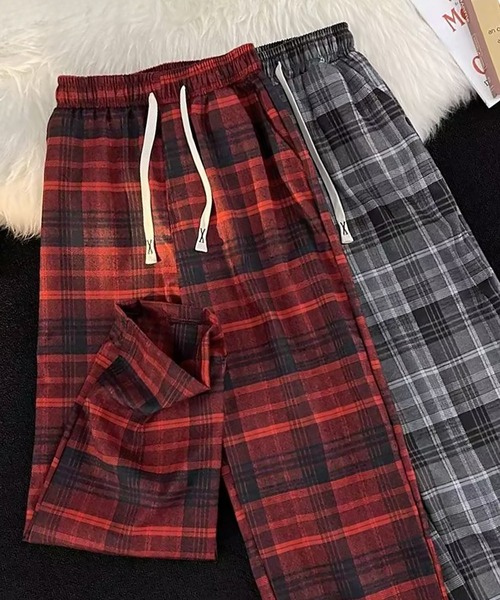 SBG(エスビー)の「SBG タータンチェック ワイドシルエットパンツ(その他パンツ・メンズ・イエロー/レッド/グレー・X-LARGE/LARGE/MEDIUM)」の6枚目の写真