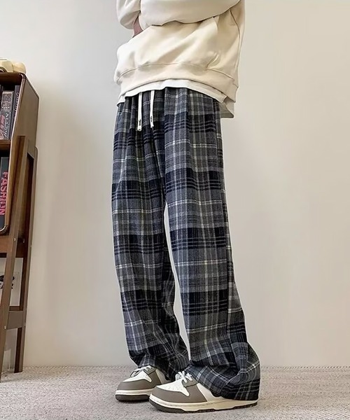 SBG(エスビー)の「SBG タータンチェック ワイドシルエットパンツ(その他パンツ・メンズ・イエロー/レッド/グレー・X-LARGE/LARGE/MEDIUM)」の8枚目の写真