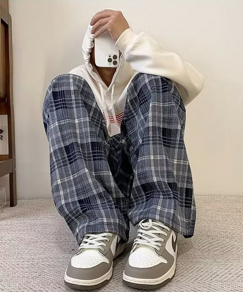 SBG(エスビー)の「SBG タータンチェック ワイドシルエットパンツ(その他パンツ・メンズ・イエロー/レッド/グレー・X-LARGE/LARGE/MEDIUM)」の11枚目の写真