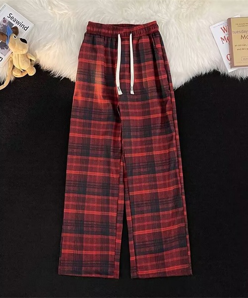 SBG(エスビー)の「SBG タータンチェック ワイドシルエットパンツ(その他パンツ・メンズ・イエロー/レッド/グレー・X-LARGE/LARGE/MEDIUM)」の18枚目の写真
