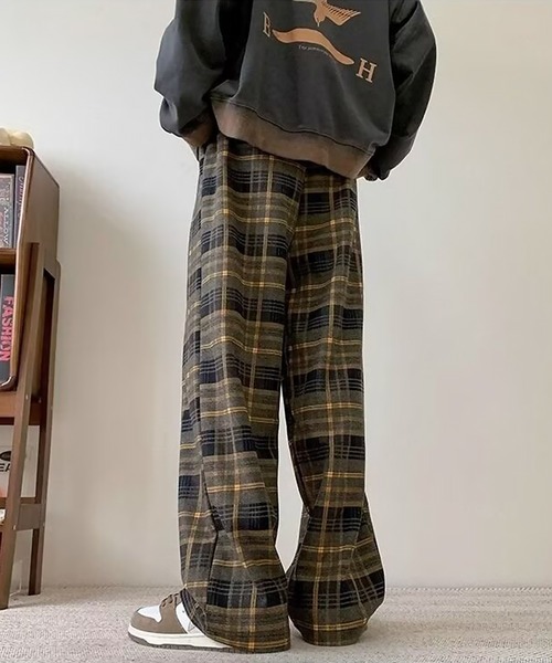 SBG(エスビー)の「SBG タータンチェック ワイドシルエットパンツ(その他パンツ・メンズ・イエロー/レッド/グレー・X-LARGE/LARGE/MEDIUM)」の21枚目の写真