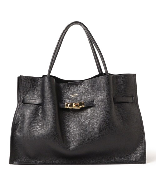 VIOLAd'ORO（ヴィオラドーロ）の「【WEB限定】VIOLAd’ORO / TRERO シュリンク クロア トートバッグ L（トートバッグ・レディース・ブラック/ブラウン系その他4・ONE SIZE）」の10枚目の写真