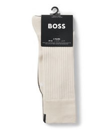 BOSS（ボス）の「ソックス2足セット レギュラーレングス リブストラクチャー（ソックス/靴下）」