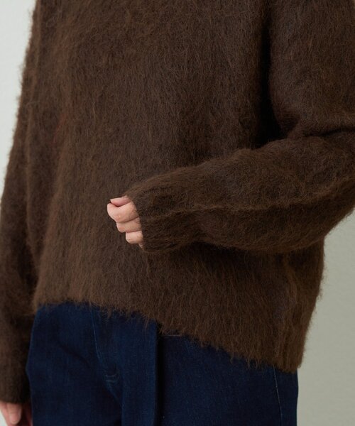 un dix cors（アンディコール）の「《上品なムードに◎》ソフトシャギーW起毛プルオーバー（ニット/セーター・レディース・オレンジ/ブラウン/ブルー・FREE）」の19枚目の写真