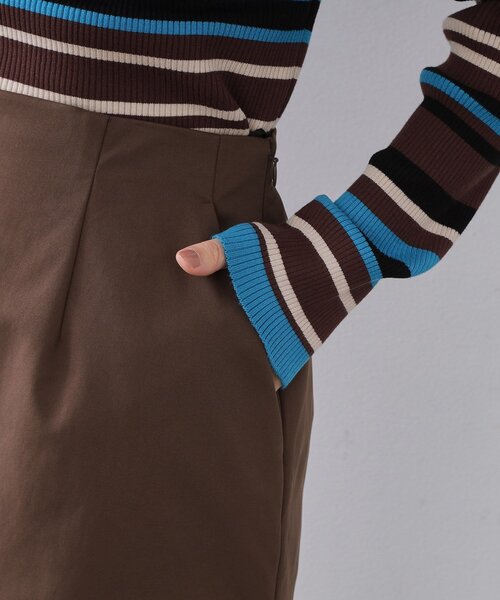 OPAQUE.CLIP(オペークドットクリップ)の「チュールドッキングデザインスカート【洗濯機OK】(スカート・レディース・ブラック/ブラウン系その他・36/38)」の16枚目の写真