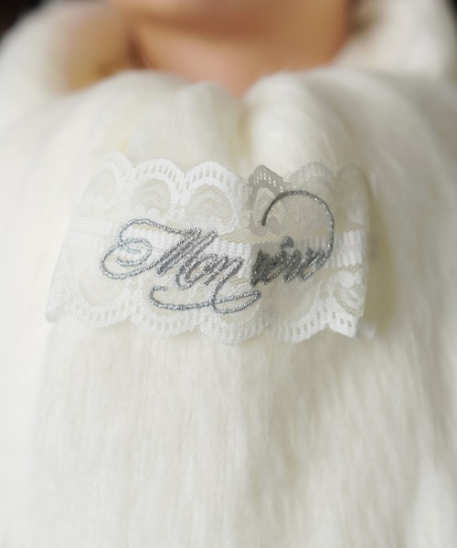 SPINNS（スピンズ）の「とろける触り心地☆冬のガーリーシャギーマフラー/ストール/レース（マフラー・レディース・ブルー/アイボリー/ピンク・ONESIZE）」の13枚目の写真