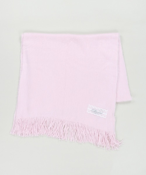 SPINNS（スピンズ）の「とろける触り心地☆冬のガーリーシャギーマフラー/ストール/レース（マフラー・レディース・ブルー/アイボリー/ピンク・ONESIZE）」の7枚目の写真