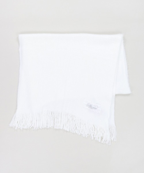 SPINNS（スピンズ）の「とろける触り心地☆冬のガーリーシャギーマフラー/ストール/レース（マフラー・レディース・ブルー/アイボリー/ピンク・ONESIZE）」の5枚目の写真