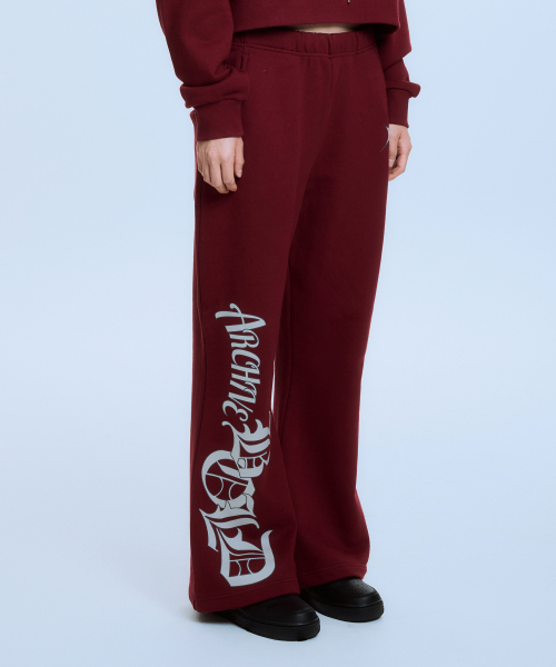 ARCHIVE BOLD（アーカイブボールド）の「STARDUST FLARE SWEAT PANTS (BURGUNDY)（スウェットパンツ・メンズ・その他・SMALL/MEDIUM）」の2枚目の写真