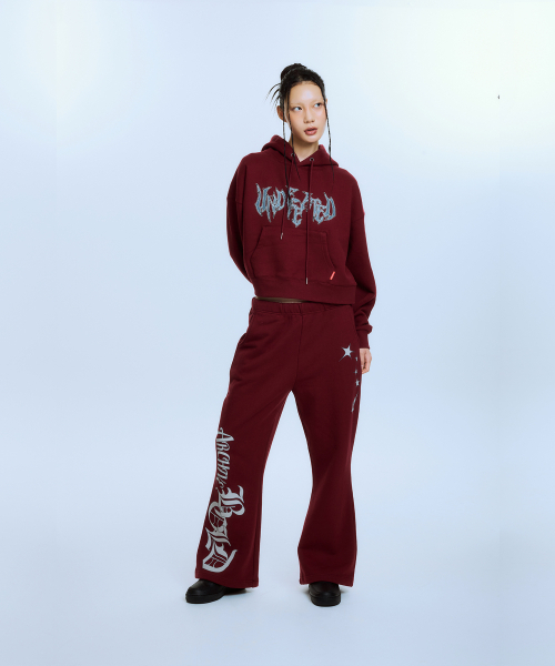 ARCHIVE BOLD（アーカイブボールド）の「STARDUST FLARE SWEAT PANTS (BURGUNDY)（スウェットパンツ・メンズ・その他・SMALL/MEDIUM）」の5枚目の写真