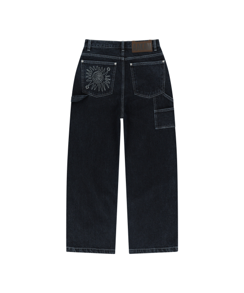 AAKAM(アーカム)の「Needlework Carpenter Denim Pants (Blue)(デニムパンツ・レディース・その他・1/2)」の3枚目の写真