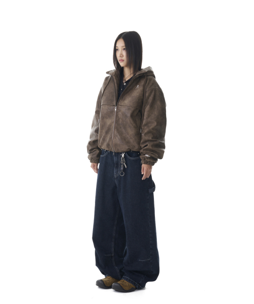AAKAM(アーカム)の「Needlework Carpenter Denim Pants (Blue)(デニムパンツ・レディース・その他・1/2)」の14枚目の写真