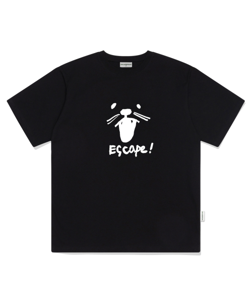 ESCAPEFROM(エスケープフロム)の「シャウティングキャットプリントオーバーサイズ半袖Tシャツブラック(Tシャツ/カットソー・レディース・その他・LARGE/SMALL/MEDIUM)」の2枚目の写真