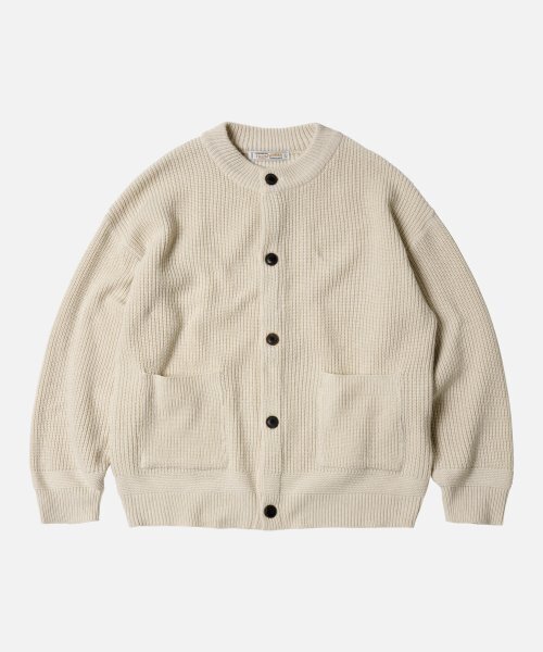 FRIZMWORKS(フリズムワークス)の「HEAVY WOOL ROUND CARDIGAN _ CREAM(カーディガン/ボレロ・レディース・その他・MEDIUM/LARGE/X-LARGE/SMALL)」の1枚目の写真