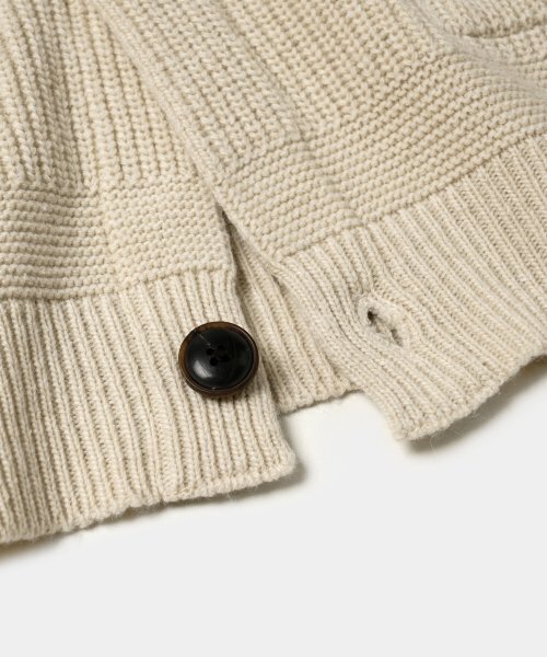 FRIZMWORKS(フリズムワークス)の「HEAVY WOOL ROUND CARDIGAN _ CREAM(カーディガン/ボレロ・レディース・その他・MEDIUM/LARGE/X-LARGE/SMALL)」の7枚目の写真