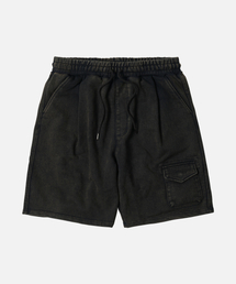POUCH POCKET SWEAT SHORTS _ BLACK BROWN
