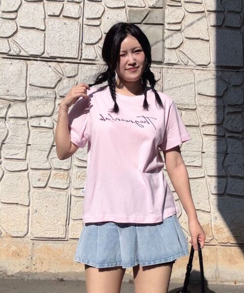 THE GREEN LAB（ザグリーンラボ）の「ザ・グリーンラボ ホイルレタリング 半袖Tシャツ [レッド]（Tシャツ/カットソー・レディース・その他・FREE）」の18枚目の写真