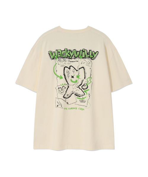 Wacky WiLLy（ワッキーウィリー）の「キキアイランドグラフィック半袖Tシャツクリーム（Tシャツ/カットソー・レディース・その他・X-LARGE/MEDIUM/LARGE/SMALL）」の3枚目の写真