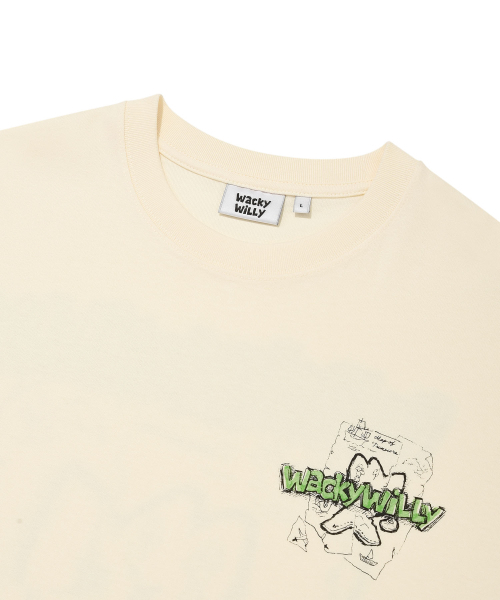 Wacky WiLLy（ワッキーウィリー）の「キキアイランドグラフィック半袖Tシャツクリーム（Tシャツ/カットソー・レディース・その他・X-LARGE/MEDIUM/LARGE/SMALL）」の4枚目の写真