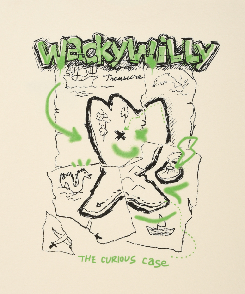Wacky WiLLy（ワッキーウィリー）の「キキアイランドグラフィック半袖Tシャツクリーム（Tシャツ/カットソー・レディース・その他・X-LARGE/MEDIUM/LARGE/SMALL）」の8枚目の写真