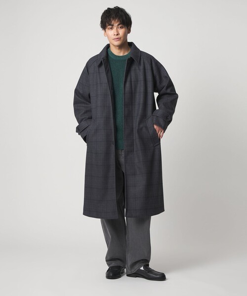 セール】ニットメルトン バルカラーコート＜A DAY IN THE LIFE