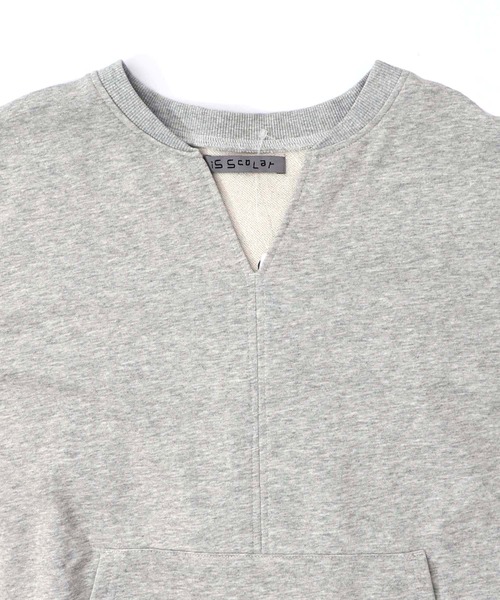 ScoLar(スカラー)の「553242:パッチワーク風柄 異素材切替ワンピース(ワンピース・レディース・杢グレー/ブラック/ベージュ・M)」の17枚目の写真