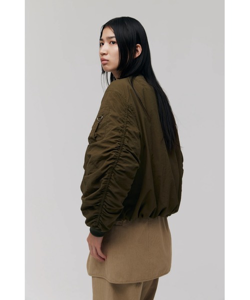 FELICITY(フェリシティ)の「Bomber Short Jacket(ブルゾン・レディース・ブラック/カーキ・2)」の11枚目の写真