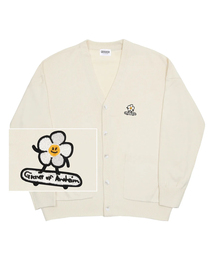 GRAVER（グレーバー）の「[UNISEX] Flower Board Embroidered Knit Sweater Cardigan_Cream（カーディガン/ボレロ）」