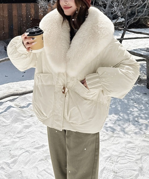 marmar様【LOVELLESS】/異素材ミックス/ジャケット/ダウンジャケッ 異素材ミックス アウター(レディース) - 海外通販のBUYMA