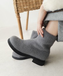 SESTO | あったかシャギーソックスショートブーツ(ブーツ)