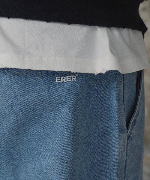ERER(エルエル)の「刺繍ディテールデニムパンツ インディゴ(デニムパンツ・レディース・インディゴブルー・1/2/3)」の7枚目の写真