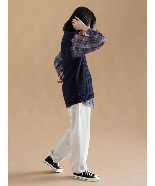 sm2rhythm(サマンサモスモスリズム)の「ケーブルニットベスト(ベスト・レディース・ネイビー/オフホワイト/チャコールグレー・F)」の15枚目の写真