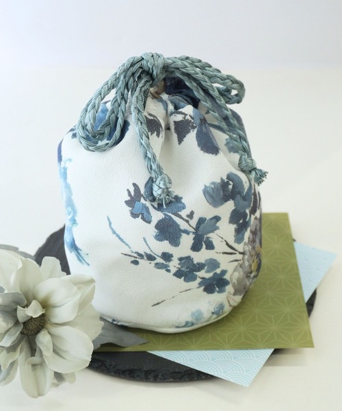 セール】ちりめん 巾着袋 和柄 巾着バッグ [卒業式 七五三]（和装小物