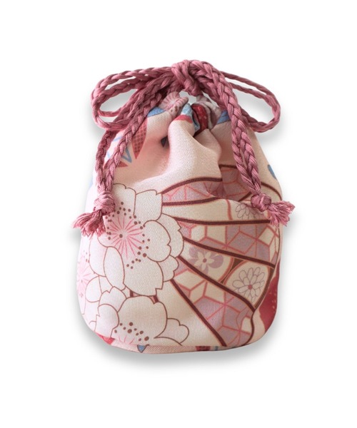 セール】ちりめん 巾着袋 和柄 巾着バッグ [卒業式 七五三]（和装小物