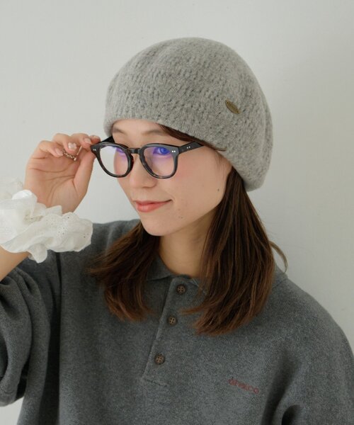 GEVACO（ゲバコ）の「【GEVACO】ウール混ベレー帽（ハット・レディース・ベージュ/ブラック/グレー・ONE SIZE）」の10枚目の写真