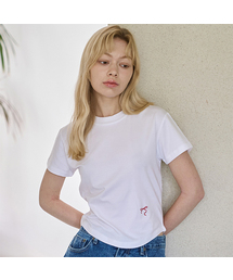 リボンクロップ半袖Tシャツ (4カラー)