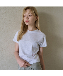 リボンクロップ半袖Tシャツ (4カラー)
