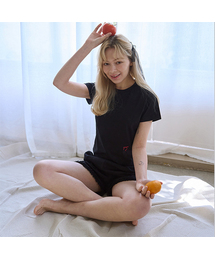 リボンクロップ半袖Tシャツ (4カラー)