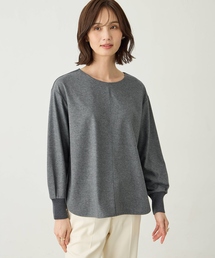 CROSSPLUS ONLINE（クロスプラスオンライン）の「袖リブラウンドヘムニットプルオーバー（ニット/セーター）」